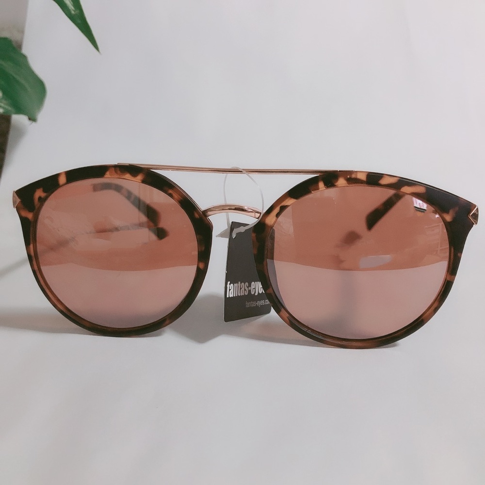 Fanta-Eyes Tortoise Aviator Sunglasses